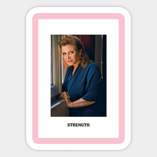 Strength Tarot Card - Carrie Fisher Sticker